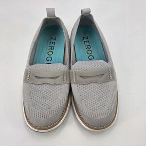 COLE HAAN 4.ZEROGRAND STITCHLITE LOAFER WOMENS SIZE 7B GRAY PENNY KNIT SLIP ON